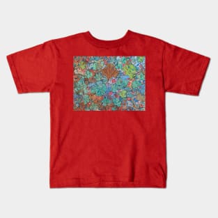 Gingko abstract Kids T-Shirt